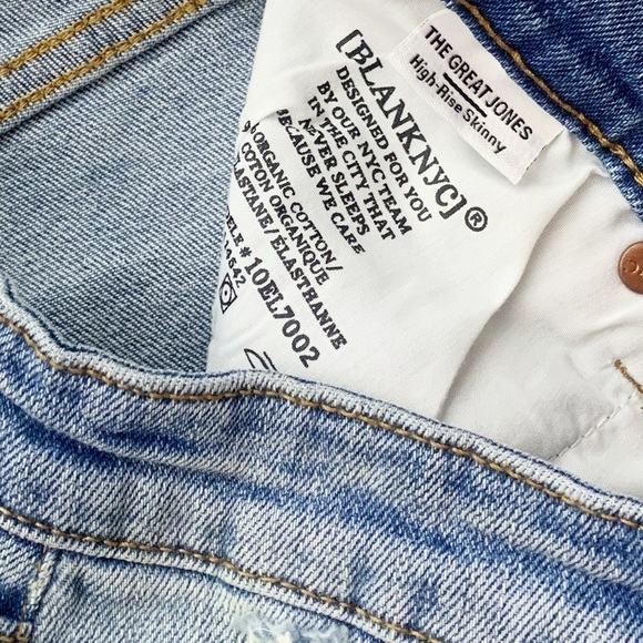 NWT Blank NYC The Great Jones High Rise Skinny Jeans Distressed Final Lap - Picture 11 of 11